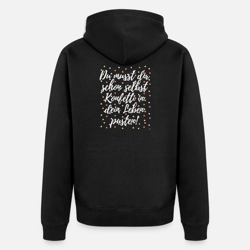 confettis - Veste à capuche bio Premium Unisexe - noir