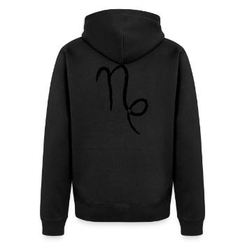 Capricorne du zodiaque - Capricorne - Veste à capuche bio Premium Unisexe - noir - Dos - Nico (187cm)
