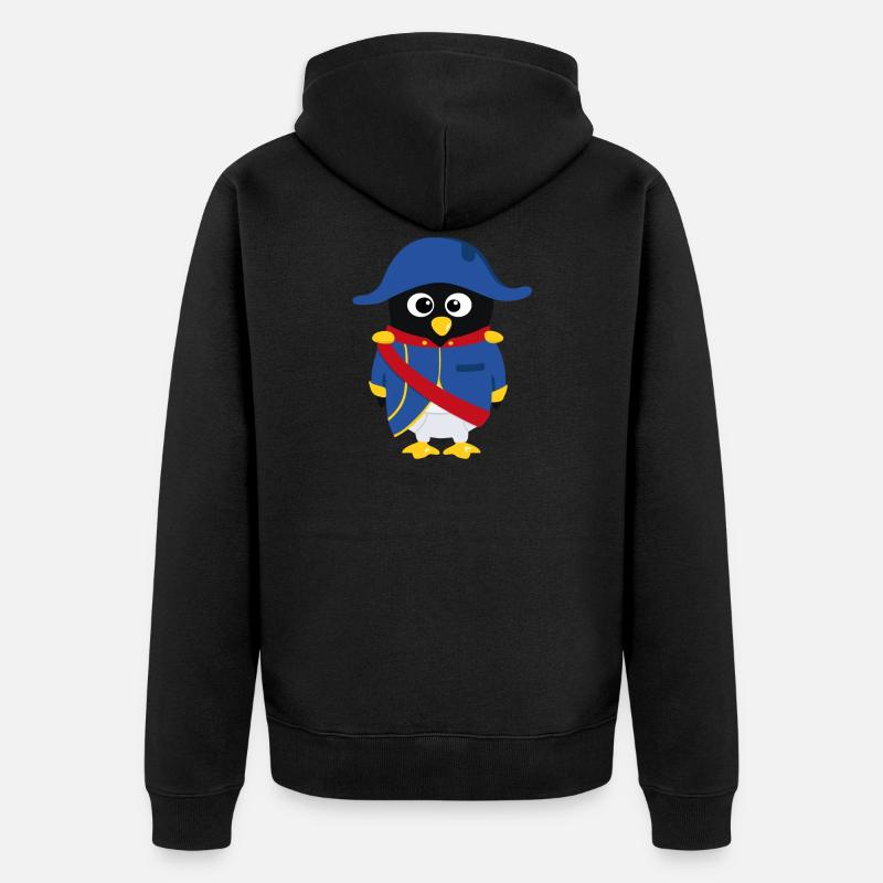 Pingouin Napoléon - Veste à capuche bio Premium Unisexe - noir