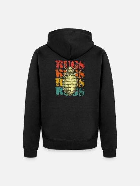 Biology Entomology - Unisex Premium Organic Zip Hoodie - black