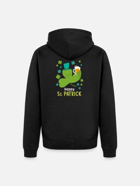 St Patrick - Veste à capuche bio Premium Unisexe - noir