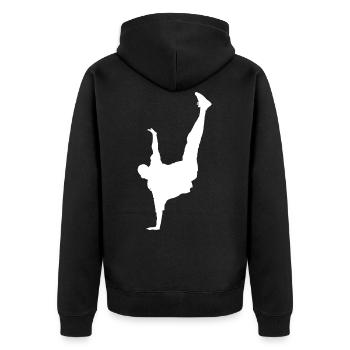Breakdance breakdancer breakdancing gift kid - Unisex Premium Organic Zip Hoodie - black - Back - Nico (187cm)