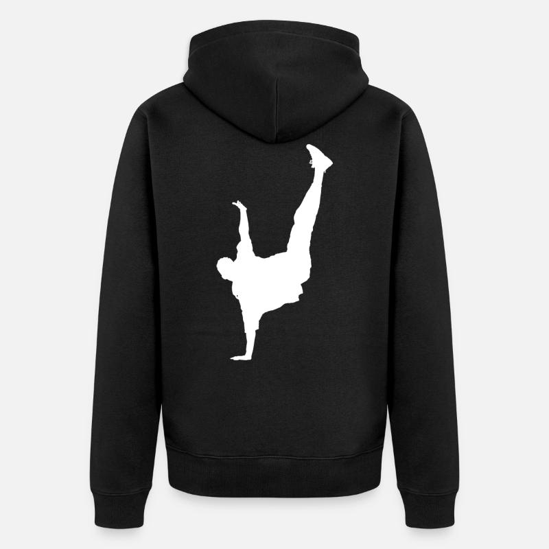 Breakdance breakdancer breakdance cadeau enfant - Veste à capuche bio Premium Unisexe - noir