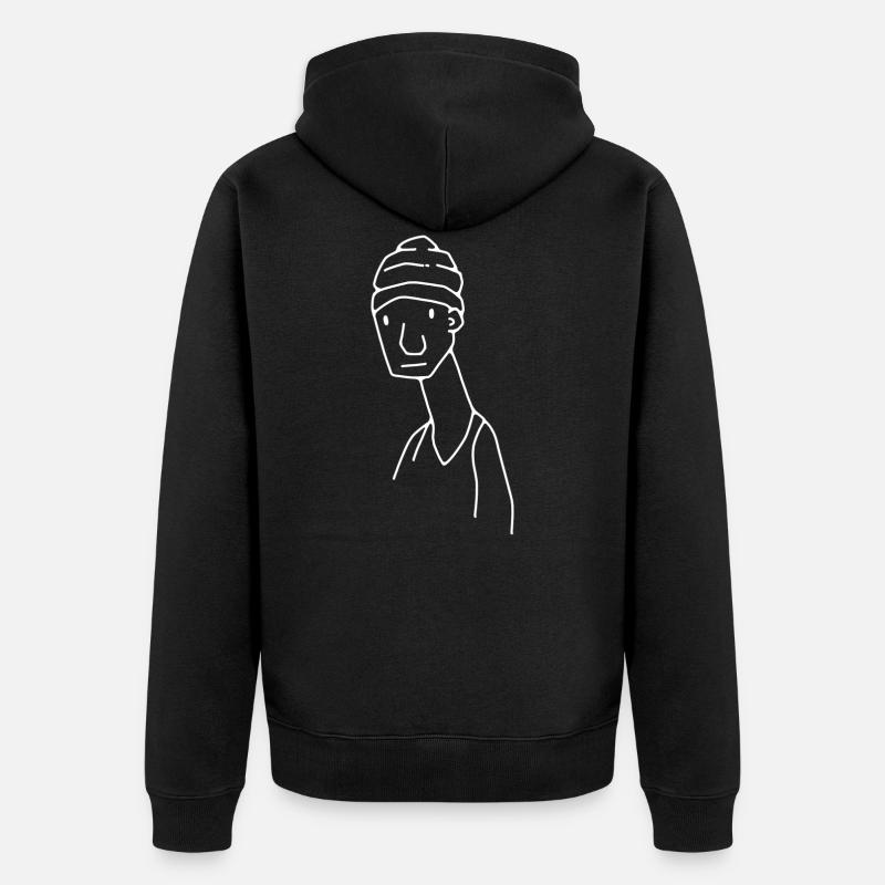 Mec marrant - Veste à capuche bio Premium Unisexe - noir