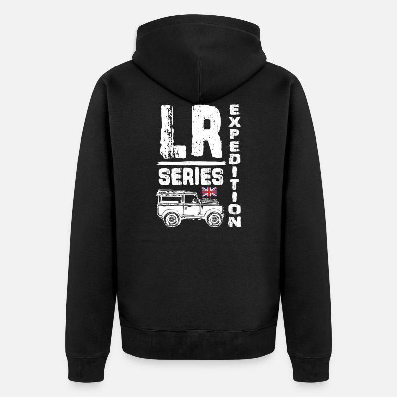 Expédition de la série Landy - Veste à capuche bio Premium Unisexe - noir