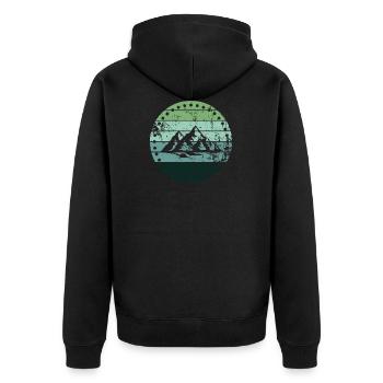 Berg - Veste à capuche bio Premium Unisexe - noir - Dos - Nico (187cm)