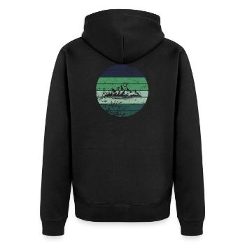 Berg - Veste à capuche bio Premium Unisexe - noir - Dos - Nico (187cm)