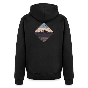 Berg - Veste à capuche bio Premium Unisexe - noir - Dos - Nico (187cm)