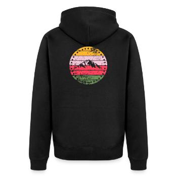 Berg - Veste à capuche bio Premium Unisexe - noir - Dos - Nico (187cm)