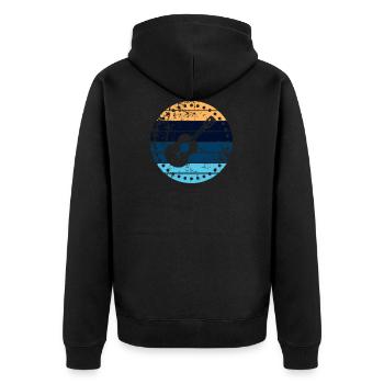 Ukulele - Veste à capuche bio Premium Unisexe - noir - Dos - Nico (187cm)