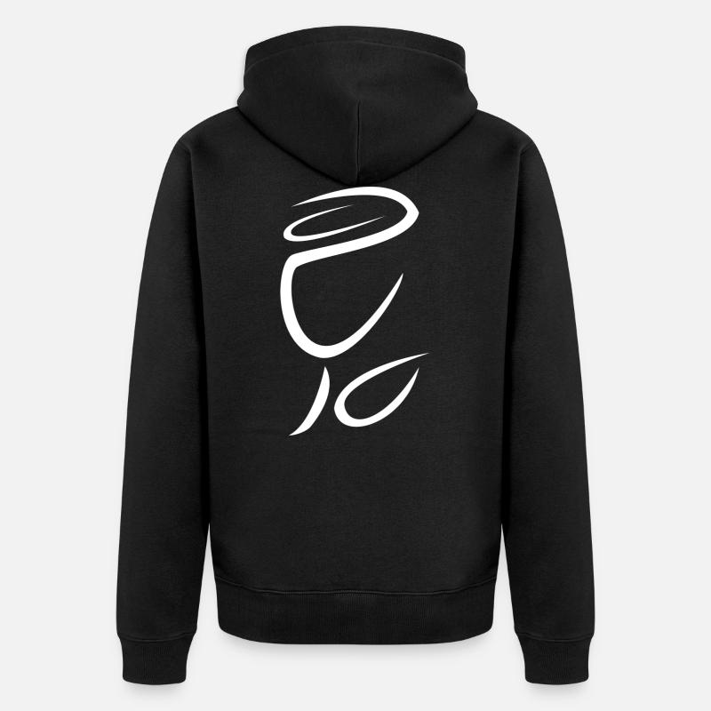 Tulipe - Veste à capuche bio Premium Unisexe - noir