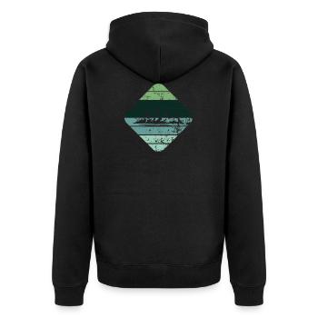 Berg - Veste à capuche bio Premium Unisexe - noir - Dos - Nico (187cm)