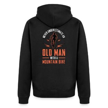 BMX VTT VTT enfants adolescent - Veste à capuche bio Premium Unisexe - noir - Dos - Nico (187cm)