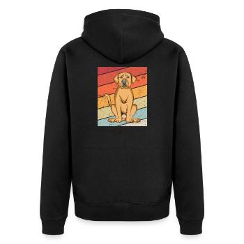 Broholmer - Veste à capuche bio Premium Unisexe - noir - Dos - Nico (187cm)