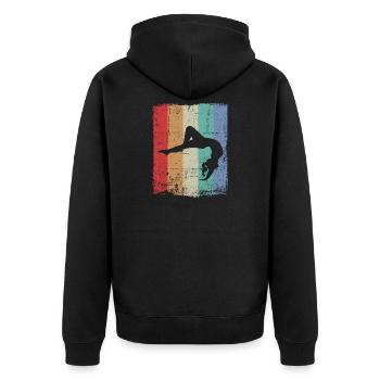 Gymnaste Handstand gymnastique gymnastique gymnastique - Veste à capuche bio Premium Unisexe - noir - Dos - Nico (187cm)