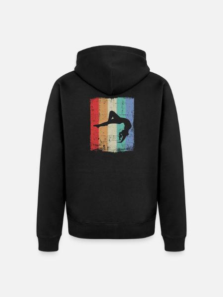 Gymnast Handstand gymnastics gymnastics - Unisex Premium Organic Zip Hoodie - black