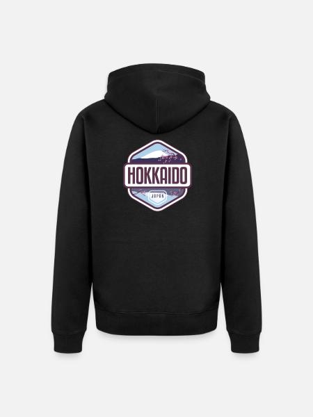 Hokkaido - Japan - Unisex Premium Organic Zip Hoodie - black