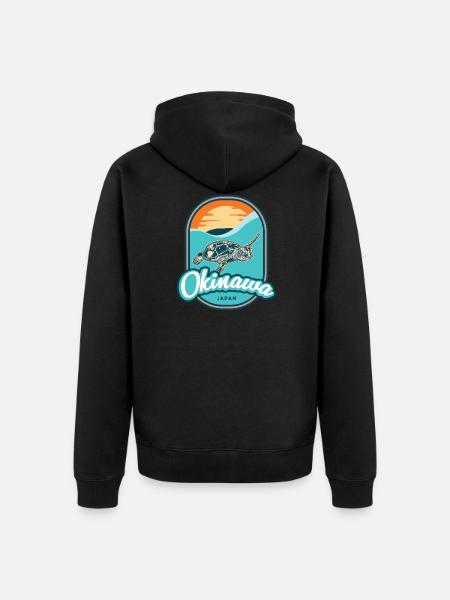 Okinawa – Japan - Unisex Premium Organic Zip Hoodie - black