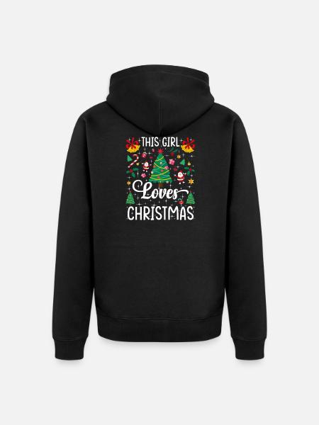 Weihnachten - Unisex Premium Bio Zip Hoodie - Schwarz