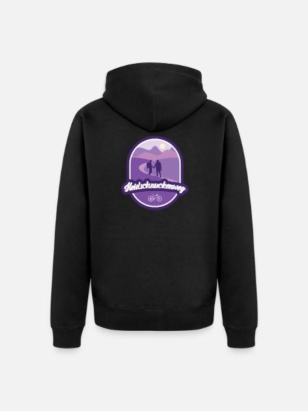 Heidschnuckenweg - Lower Saxony - Unisex Premium Organic Zip Hoodie - black
