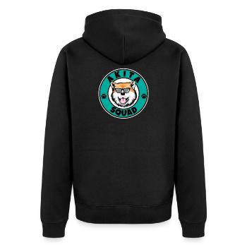 Akita Inu Squad I Amoureux des chiens I Akita Inu - Veste à capuche bio Premium Unisexe - noir - Dos - Nico (187cm)