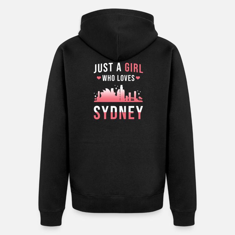 Sydney - Veste à capuche bio Premium Unisexe - noir