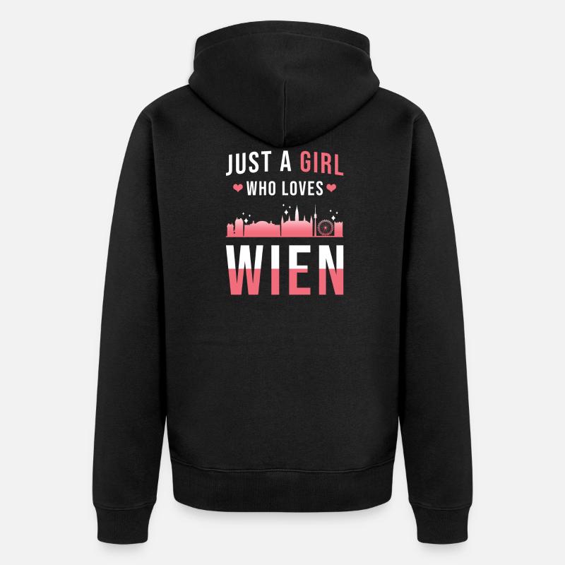 Vienne - Veste à capuche bio Premium Unisexe - noir