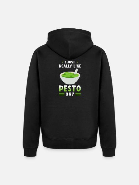 Pesto - Unisex Premium Organic Zip Hoodie - black