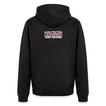 Expert en cybersécurité informatique Nerd Hacking - Veste à capuche bio Premium Unisexe - noir - Dos - Nico (187cm)