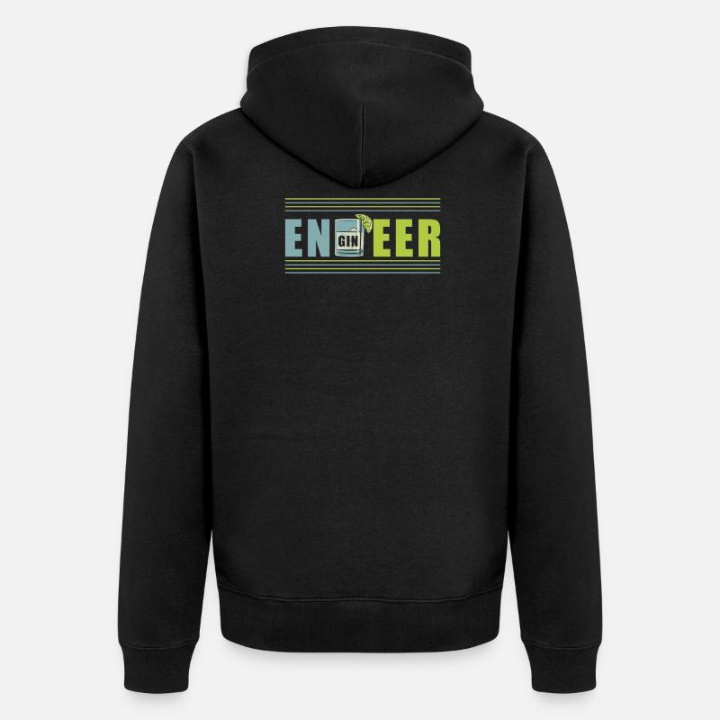 Engineer - Unisex Premium Bio Zip Hoodie - Schwarz