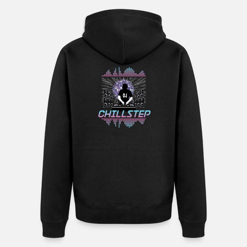 Chillstep Musique Electro Musique - Veste à capuche bio Premium Unisexe - noir