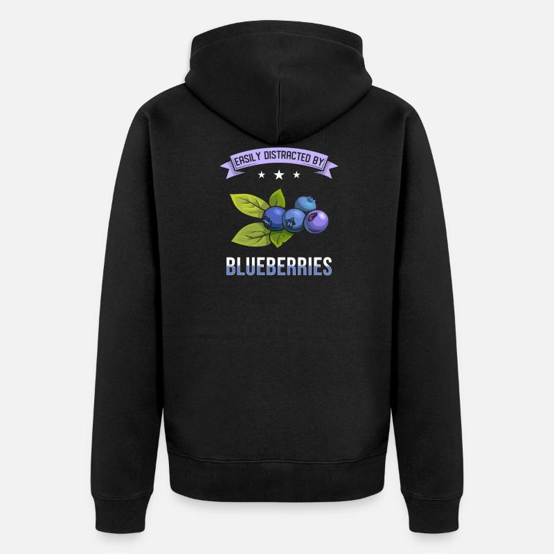 Dicton bleuets - Veste à capuche bio Premium Unisexe - noir