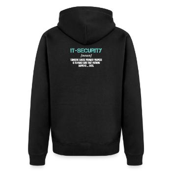 Expert en cybersécurité informatique Nerd Hacking - Veste à capuche bio Premium Unisexe - noir - Dos - Nico (187cm)