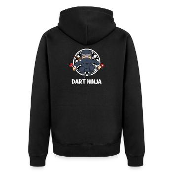 Dart Ninja Dart Club Drôle Joueur de fléchettes Fléchettes - Veste à capuche bio Premium Unisexe - noir - Dos - Nico (187cm)