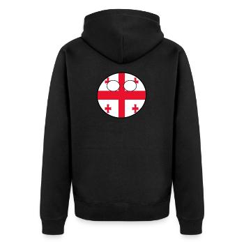 Countryball pays Patrie Géorgie - Veste à capuche bio Premium Unisexe - noir - Dos - Nico (187cm)