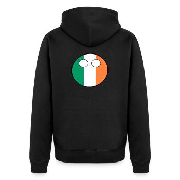 Countryball pays Patrie Irlande - Veste à capuche bio Premium Unisexe - noir - Dos - Nico (187cm)