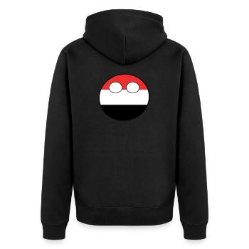 Countryball pays Patrie Yémen - Veste à capuche bio Premium Unisexe - noir - Dos - Nico (187cm)