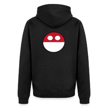 Countryball Pays Patrie Monaco - Veste à capuche bio Premium Unisexe - noir - Dos - Nico (187cm)
