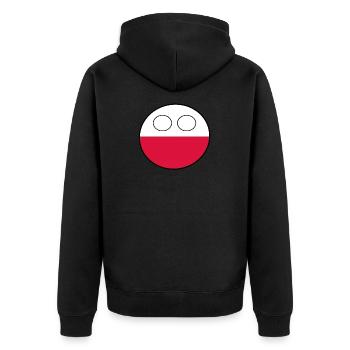 Countryball pays Patrie Pologne - Veste à capuche bio Premium Unisexe - noir - Dos - Nico (187cm)