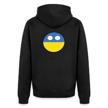 Countryball pays Patrie Ukraine - Veste à capuche bio Premium Unisexe - noir - Dos - Nico (187cm)