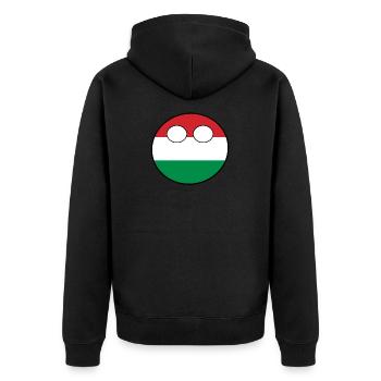 Countryball pays Patrie Hongrie - Veste à capuche bio Premium Unisexe - noir - Dos - Nico (187cm)