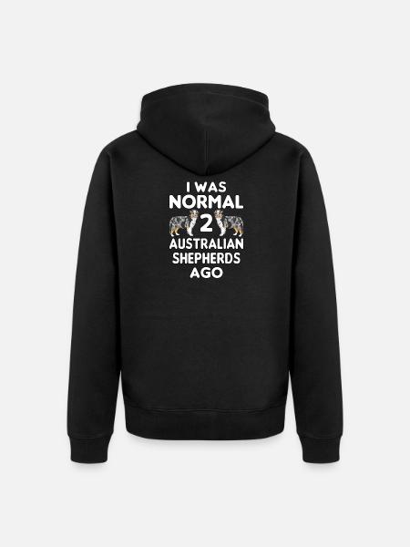 Australian Shepherd Dog Gifts - Unisex Premium Organic Zip Hoodie - black