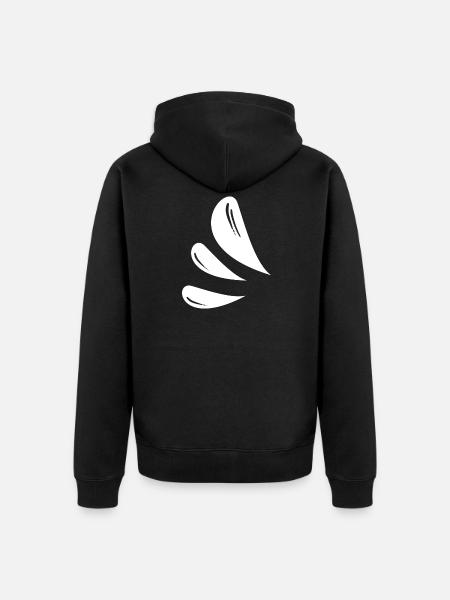 Drop Symbols - Unisex Premium Organic Zip Hoodie - black