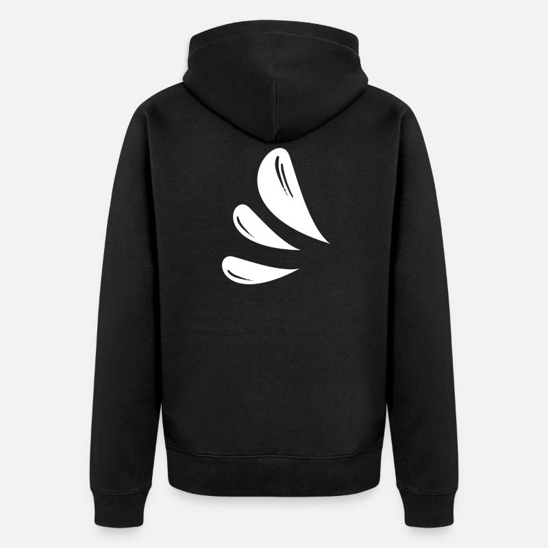Symboles de dépôt - Veste à capuche bio Premium Unisexe - noir