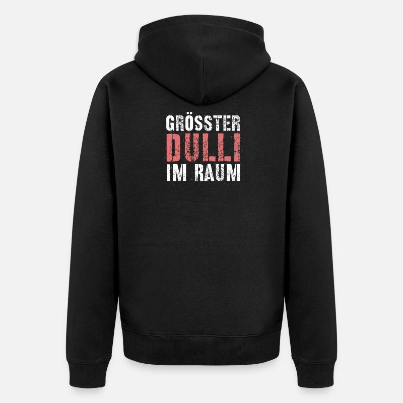 Dulli - Unisex Premium Bio Zip Hoodie - Schwarz
