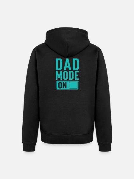 Father-to-be Father Gift Saying - Unisex Premium Organic Zip Hoodie - black