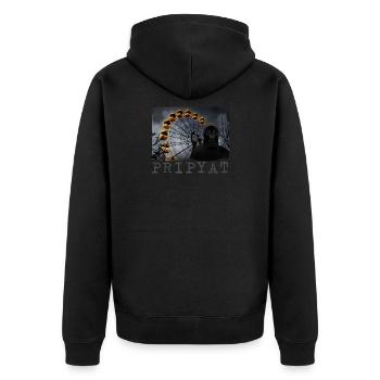 Pripyat - Ville fantôme radioactive de Tchernobyl - Veste à capuche bio Premium Unisexe - noir - Dos - Nico (187cm)