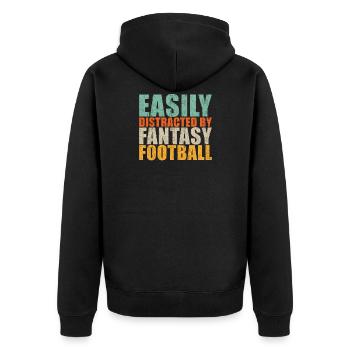 Fantasy Football - Veste à capuche bio Premium Unisexe - noir - Dos - Nico (187cm)
