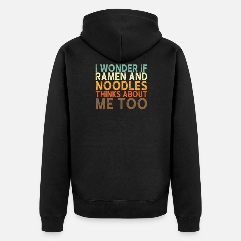 Dicton ramen Noodle - Veste à capuche bio Premium Unisexe - noir