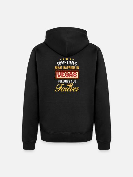 Las Vegas Wedding - Unisex Premium Organic Zip Hoodie - black